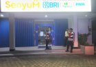 Anggota Polsek Batujaya Sambangi Scurity Bank BRI Unit Batujaya di malam hari