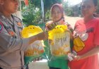 Personil Polsek Telukjambe Polres Karawang Gelar Gerakan Pangan Murah, Beras SPHP (Stabilitas Pasokan Dan Harga Pangan) Murah Untuk Masyarakat.