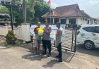 Kanit Binmas Bersama Anggota Menggelar Kegiatan Gerakan Pangan Murah Menjual Beras SPHP