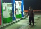 Kanit Sabhara Polsek Batujaya melaksanakan Patroli Prekat di SPBU Batujaya