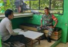 Sinergitas TNI, POLRI. Anggota Polsek Rengasdengklok Silaturahmi dengan Anggota Koramil 0404 Rengasdengklok