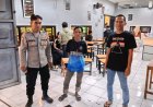 Viking Rengasdengklok Gelar Nobar, Polsek Rengasdengklok Monitoring Dan Berikan Pengamanan