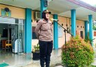 Menjadi Pembina Upacara Bendera di SMKN 1 Jayakerta, Panit Binmas Polsek Rengasdengklok sampaikan Kamtibmas