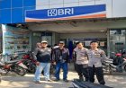 Patroli Polsek Rengasdengklok Berikan Himbauan Kamtibmas Kepada Security Bank BRI Kutagandok