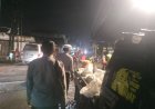 Patroli Malam Polsek Cikampek Pantau Situasi Kantibmas di Perlintasan Kereta Api Cikampek Cegah C3 dan Premanisme 