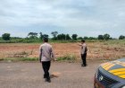 Personil Polsek Cikampek Pantau Pematangan Lahan dan Tanaman Jagung 