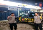Patroli Malam Unit Samapta Polsek Rengasdengklok Polres Karawang, Kunjungi Kantor Bank Mandiri