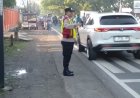 Berikan Pelayanan Maksimal Kepada Masyarakat Pengguna jalan, Polsek Rengasdengklok Laksanakan Gatur Lalin pagi