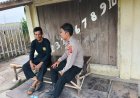 Sambangi Warga Desa Binaan, Bhabinkamtibmas Ajak Masyarakat Menjaga Kondusifitas