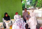 Bhabinkamtibmas Polsek Rengasdengklok, Monitoring dan Berikan pelayanan Kegiatan Pendistribusian Bantuan Pangan