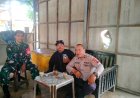 Sinergitas TNI-Polri, Bhabinkamtibmas Polri bersama Babinsa Sambang Perangkat Desa Kutagandok