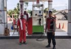 Kunjungi SPBU, Prekat Polsek Banyusari Berikan Rasa Aman