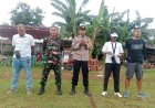 Polsek Klari Amankan Pembukaan Turnamen Sepak Bola Pelangi Cup Desa Duren