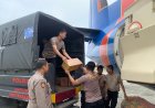 Polri Kembali Saluran 2,1 Ton Bantuan Logistik Ke Aceh Tengah