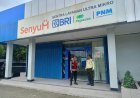 Anggota Polsek Batujaya Sambangi Scurity Bank BRI Unit Batujaya di siang hari