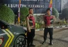 Personel Samapta Polsek Klari Patroli Malam dengan Sasaran TMP Pancawati