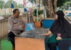 Polsek Purwasari Sosialisasi QR Barcode Propam Mabes Polri ke Warga Secara Masif