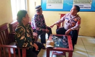 Sambang Bhabinkamtibmas, Ajak Perangkat Desa Binaan Ciptakan Kamtibmas Yang Kondusif