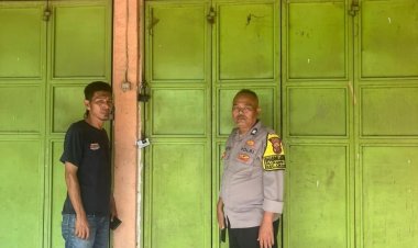 Polsek Cikampek Tindak Lanjut Laporan Warga Cek Ruko Jual Obat Keras Tertentu Tutup 