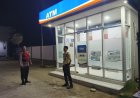 Anggota Polsek Batujaya Sambangi Scurity Bank BRI Unit Batujaya dimalam hari