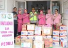 Kapolres Karawang dan Ketua Bhayangkari Pastikan Air Bersih dan Layanan Medis bagi Pengungsi Banjir