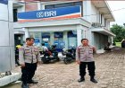 Patroli Samapta Polsek Rengasdengklok Berikan Himbauan Kamtibmas Kepada Scurity BRI Rengasdengklok