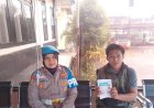 Polsek Purwasari Sosialisasi QR Barcode Propam Mabes Polri ke Warga Secara Masif