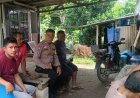 Sambangi Warga, Bhabinkamtibmas Połsek Klari Ajak Warga Jaga Kamtibmas Kondusif